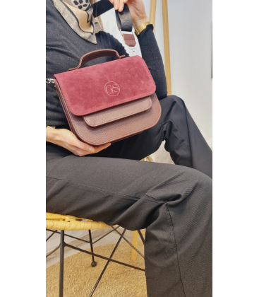 Bordová crossbody kabelka EMA